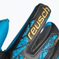 Rękawice bramkarskie Reusch Attrakt Aqua Finger Support black/gold/aqua 5