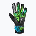 Rękawice bramkarskie dziecięce Reusch Attrakt Starter Solid Junior black/fluo lime/aqua 2