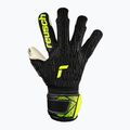 Rękawice bramkarskie dziecięce Reusch Attrakt Freegel Gold Finger Support Junior black/safety yellow 2