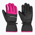 Rękawice narciarskie dziecięce Reusch Alan Junior black/pink glo