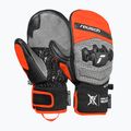 Rękawice narciarskie dziecięce Reusch Worldcup Warrior GS Mitten black/silver/fluo red