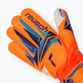 Rękawice bramkarskie dziecięce Reusch Attrakt Grip Junior shocking orange/blue 4