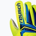 Rękawice bramkarskie dziecięce Reusch Attrakt Solid Junior safety yellow/blue 7
