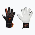 Rękawice bramkarskie dziecięce Reusch Attrakt Advance Finger Support Junior black/shocking orange
