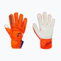 Rękawice bramkarskie dziecięce Reusch Attrakt Solid Finger Support Junior shocking orange/blue