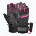 Rękawice narciarskie dziecięce Reusch Leo R-Tex XT black/black melange/pink glo