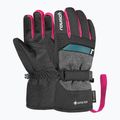 Rękawice narciarskie dziecięce Reusch Rocket GORE-TEX black/black melange/pink glo