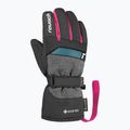 Rękawice narciarskie dziecięce Reusch Rocket GORE-TEX black/black melange/pink glo 3