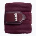 Owijki polarowe dla konia Eskadron Fleece bordowe