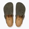 Klapki BIRKENSTOCK Boston Suede Leather Regular thyme 4