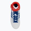 Buty zapaśnicze dziecięce adidas Havoc white blue red 5