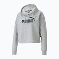 Bluza damska PUMA ESS Cropped Logo Hoodie TR light gray heather