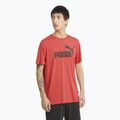 Koszulka męska PUMA Essentials Heather Tee high risk red