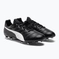 Buty piłkarskie męskie PUMA King Platinum 21 FG/AG puma black/puma white 4