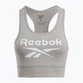 Biustonosz treningowy damski Reebok Identity Big Logo medium grey heather/white 4