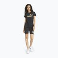 Koszulka damska PUMA ESS+ Metallic Logo Tee puma black/gold foll 2