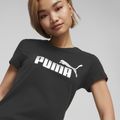 Koszulka damska PUMA ESS+ Metallic Logo Tee puma black/silver metallic 5