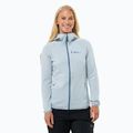 Bluza  polarowa damska Jack Wolfskin Kolbenberg Hooded Fz soft blue