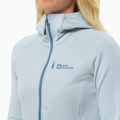 Bluza  polarowa damska Jack Wolfskin Kolbenberg Hooded Fz soft blue 4