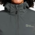 Kurtka softshell damska Jack Wolfskin Windhain Hoody slate green 4