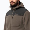 Bluza polarowa męska Jack Wolfskin Kammweg Pile Fz cold coffee 4