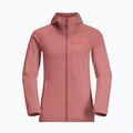 Bluza polarowa damska Jack Wolfskin Kolbenberg Hooded Fz mineral red 7