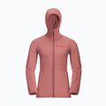 Bluza polarowa damska Jack Wolfskin Kolbenberg Hooded Fz mineral red 9