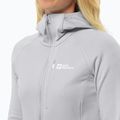 Bluza polarowa damska Jack Wolfskin Kolbenberg Hooded Fz cool grey 4