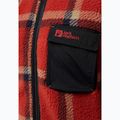 Bluza polarowa męska Jack Wolfskin Felslicht Check intense rust 4