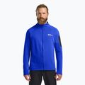 Bluza trekkingowa męska Jack Wolfskin Prelight Full Zip vibrant blue