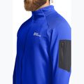 Bluza trekkingowa męska Jack Wolfskin Prelight Full Zip vibrant blue 4