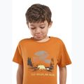 Koszulka dziecięca Jack Wolfskin Graphic Cotton T print soft amber 4