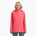 Kurtka przeciwdeszczowa damska Jack Wolfskin Trailtime 2L sunset coral