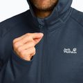 Bluza trekkingowa męska Jack Wolfskin Peak District Hooded Full Zip midnight sky 5