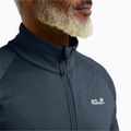 Bluza trekkingowa męska Jack Wolfskin Peak District Full Zip midnight sky 4