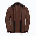 Bluza trekkingowa męska Jack Wolfskin Peak District Full Ziphot choc 9