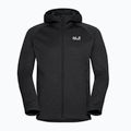 Bluza trekkingowa męska Jack Wolfskin Peak District Hooded Full Zip black 7