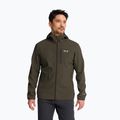 Kurtka przeciwwiatrowa męska Jack Wolfskin Wild Winds Hooded obsidian moss