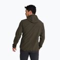 Kurtka przeciwwiatrowa męska Jack Wolfskin Wild Winds Hooded obsidian moss 3
