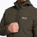 Kurtka przeciwwiatrowa męska Jack Wolfskin Wild Winds Hooded obsidian moss 5