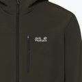 Kurtka przeciwwiatrowa męska Jack Wolfskin Wild Winds Hooded obsidian moss 6