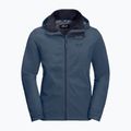 Kurtka przeciwdeszczowa męska Jack Wolfskin Evandale thunder blue 9