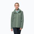 Kurtka przeciwdeszczowa damska Jack Wolfskin Evandale hedge green