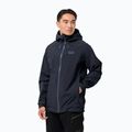 Kurtka przeciwdeszczowa męska Jack Wolfskin Highest Peak night blue