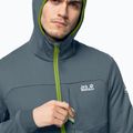 Bluza trekkingowa męska Jack Wolfskin Hydro Grid Fleece storm grey 3