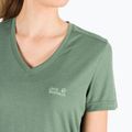 Koszulka trekkingowa damska Jack Wolfskin Crosstrail Tomen hedge green 4