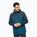 Kurtka 3w1 męska Jack Wolfskin Taubenberg blue coral 5