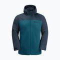Kurtka 3w1 męska Jack Wolfskin Taubenberg blue coral 9