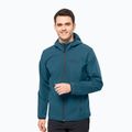 Kurtka softshell męska Jack Wolfskin Bornberg Hoody blue coral
