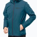Kurtka softshell męska Jack Wolfskin Bornberg Hoody blue coral 3